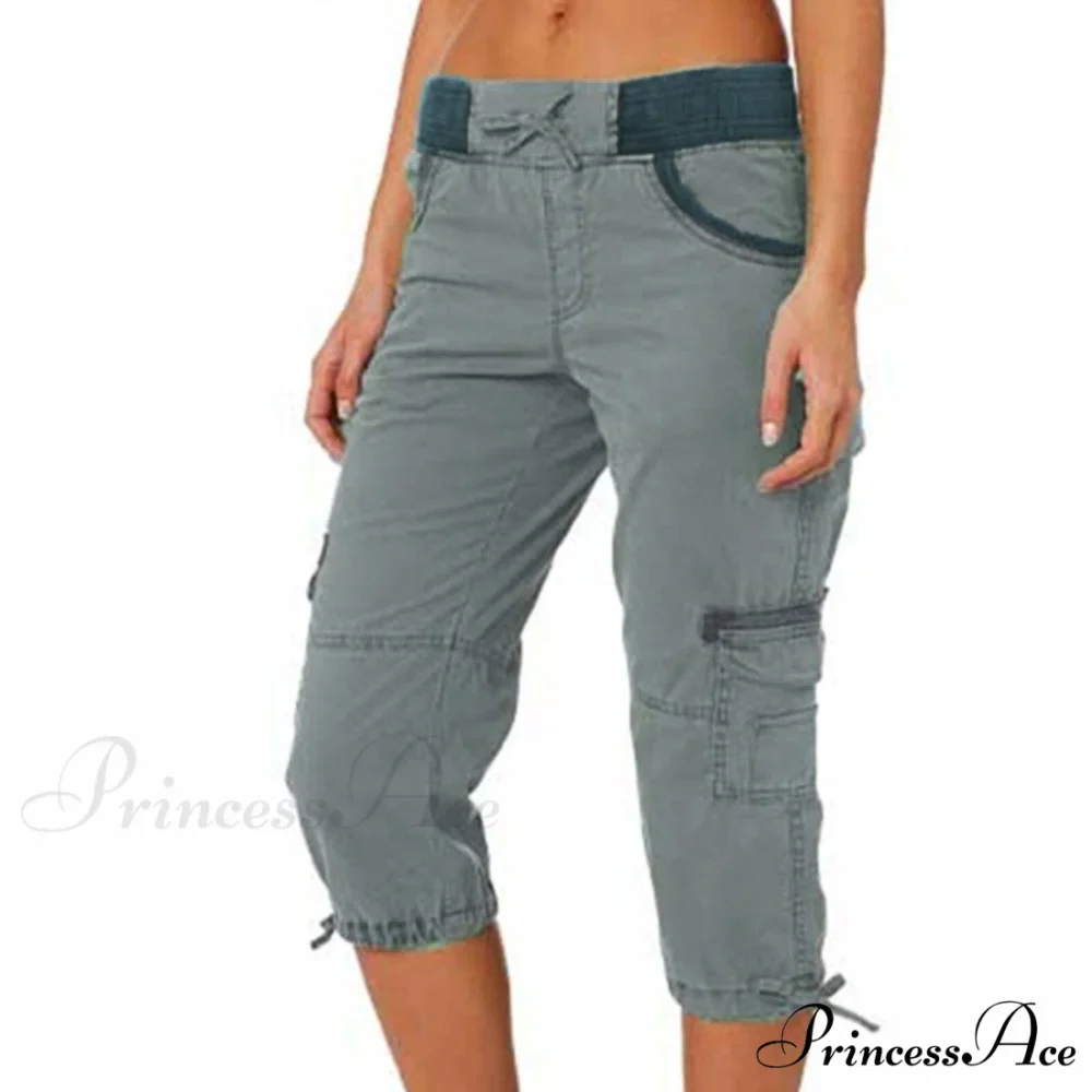 Overalls Thin Loose Cargo Shorts Pantalones - Image 6