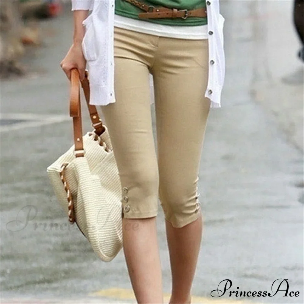 High Waist Elastic Plus Size Pants - Image 4