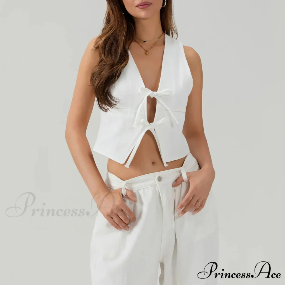Cotton Fasten-Up Denim Cropped Blouse - Image 5