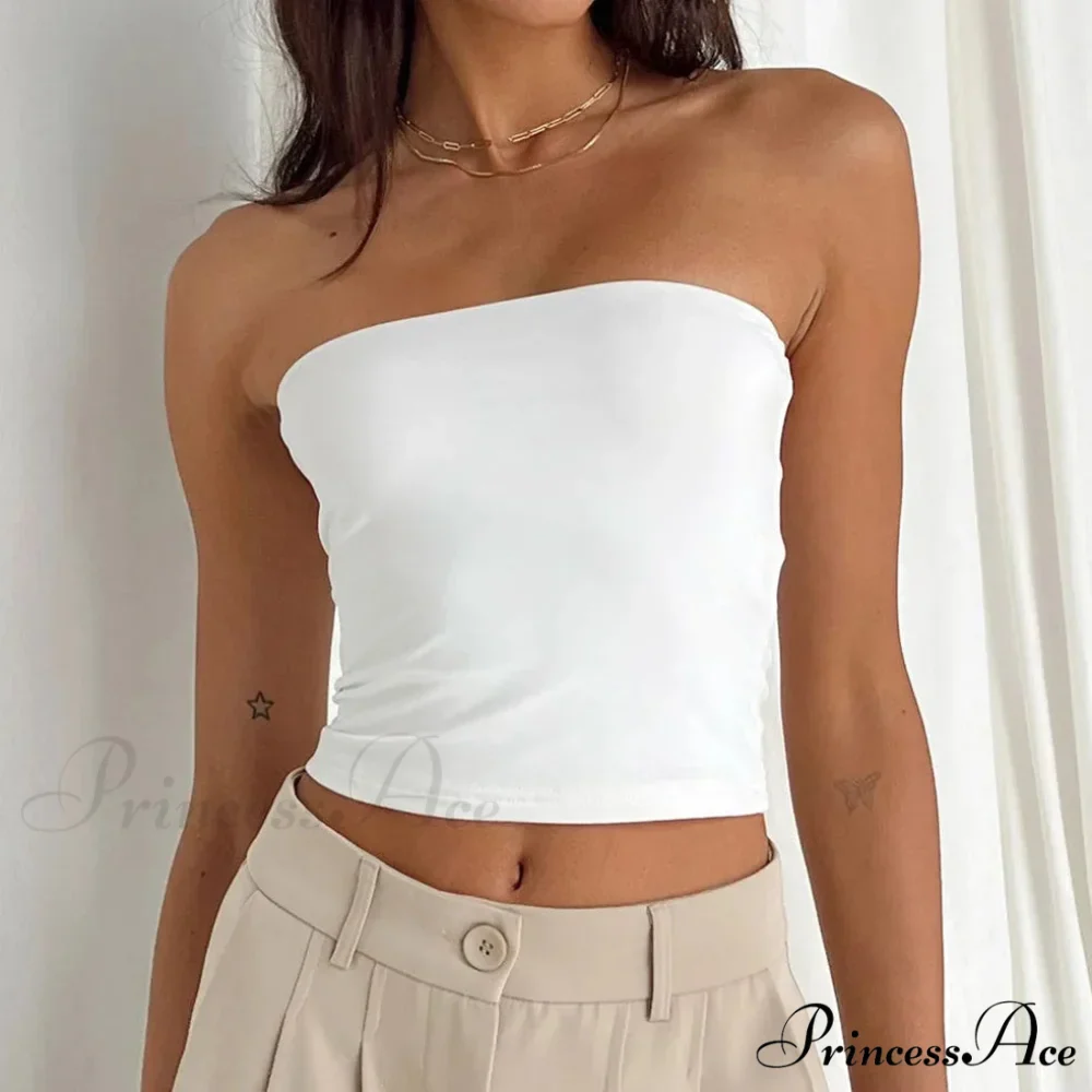 Cover Chest Bandeau Crop Top - Image 8