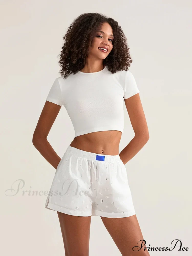 Crochet Empty Broad Leg Short - Image 2