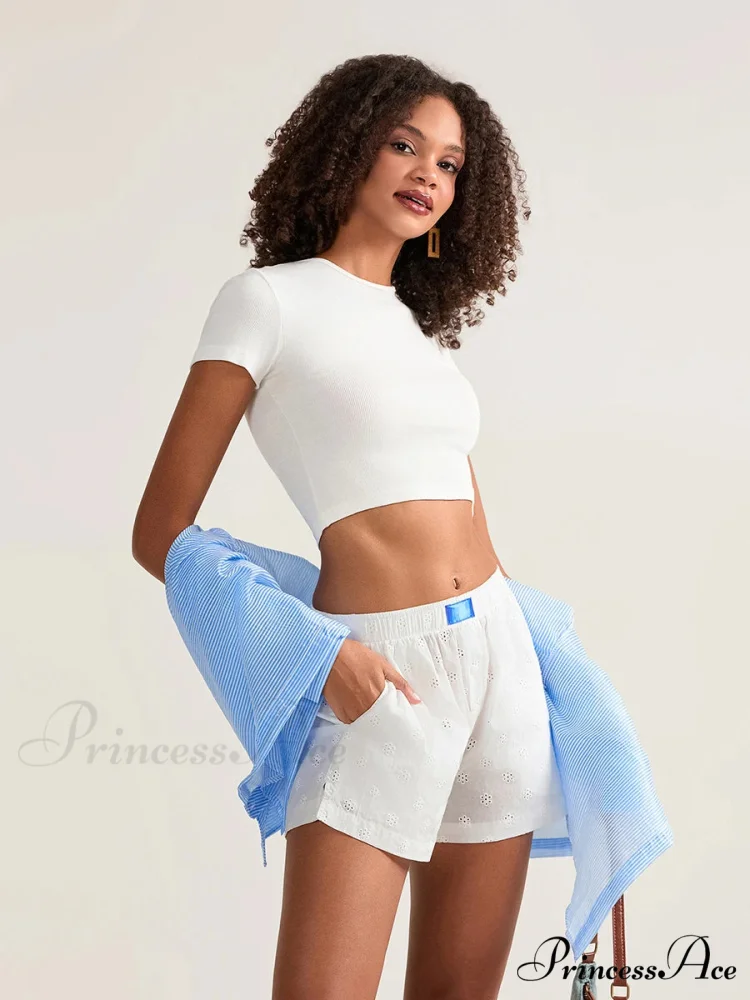 Crochet Empty Broad Leg Short - Image 4