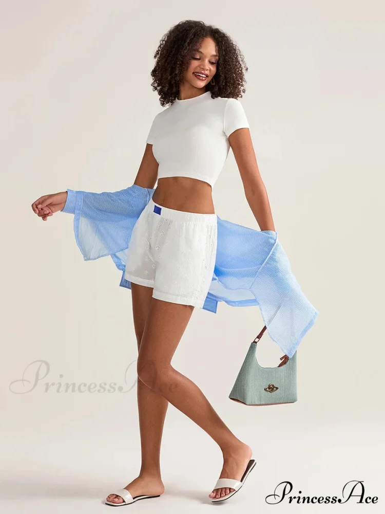 Crochet Empty Broad Leg Short - Image 6