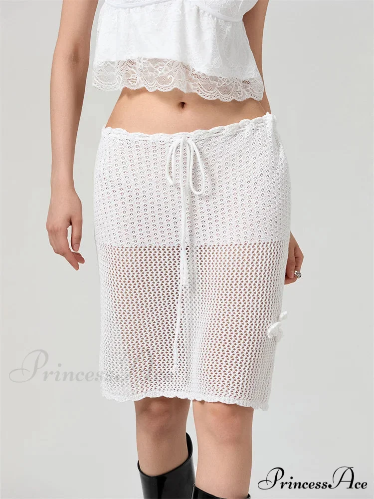 Crochet Three-Dimensional Blossom Patchwork Skirt - Image 2