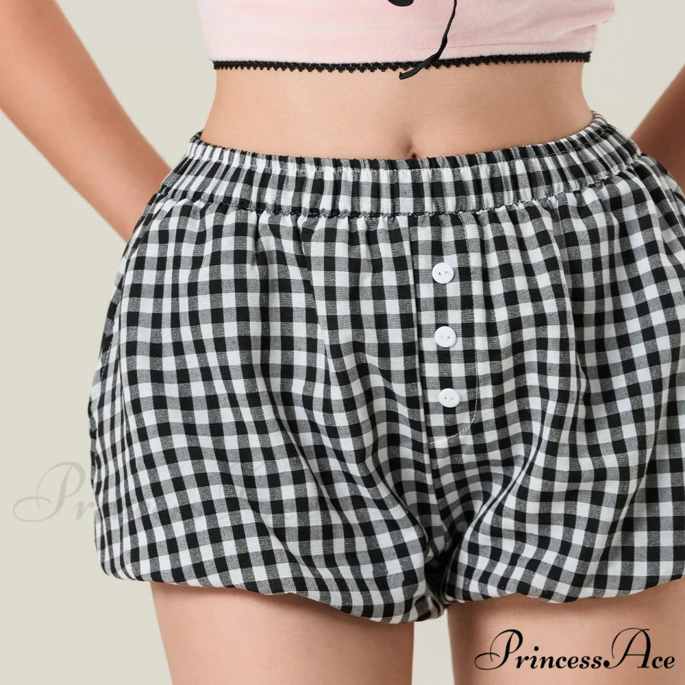 Cute Tartan Pumpkin Lounge Short - Image 7