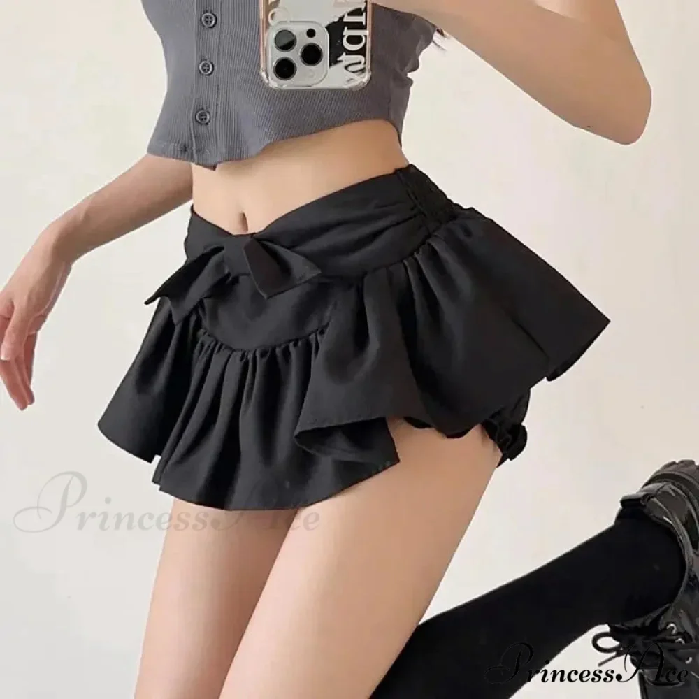 Dance Bow Lolita Dark Skirt - Image 2