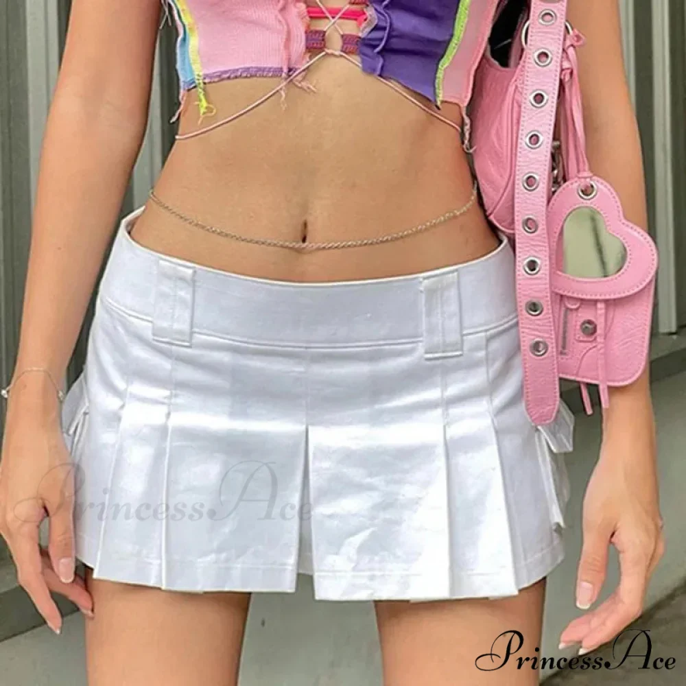 Dark Folded Tennis Style Skirt - Image 2
