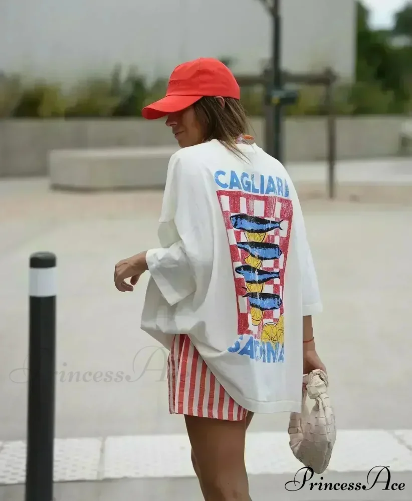 Dark Harajuku Adorable Citrus Graphic T-shirt - Image 15