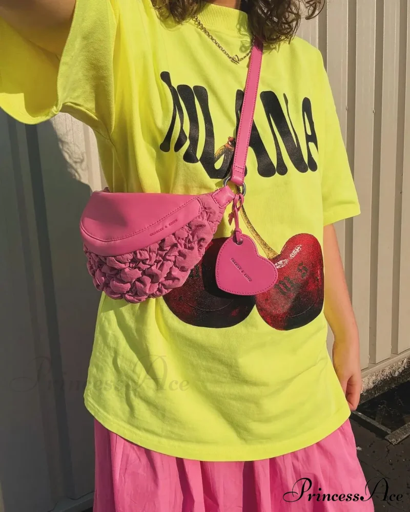 Dark Harajuku Neon Green Cherry T-shirt - Image 3