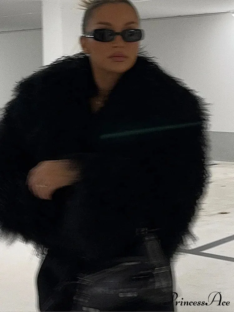 Dark Informal Fold Over Collar Jacket - Image 6