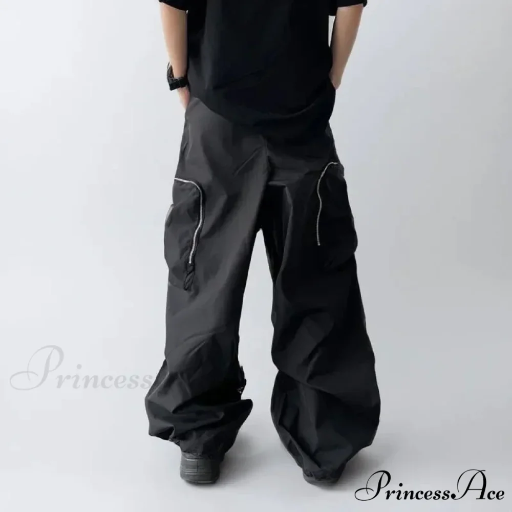 Dark Loose Cargo Urban Pants - Image 3