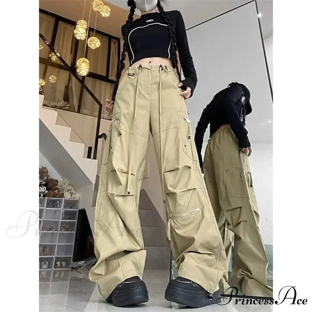 Dark Parachute Cargo Trousers Y2K Trousers - Image 5