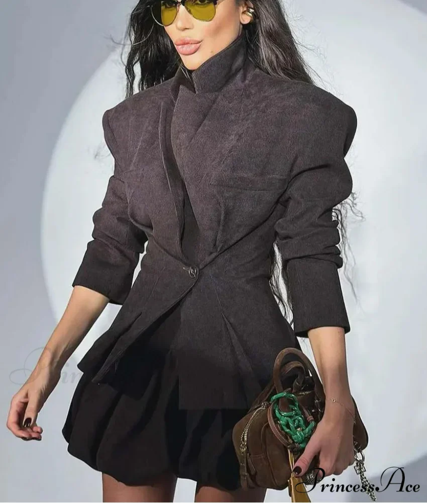 Dark Pockets Solo Fastened Office Two Piece Set - Image 2