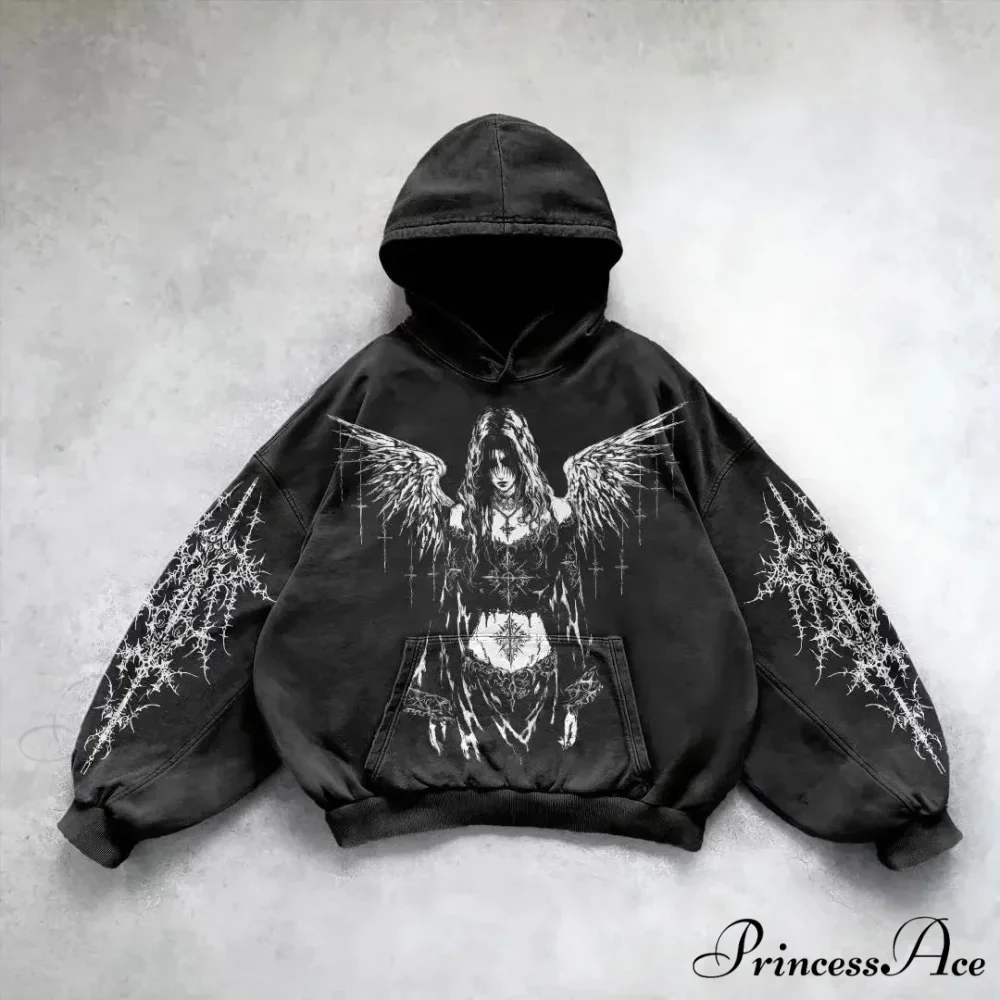 Dark Skull Zipper Hoodie - Image 15