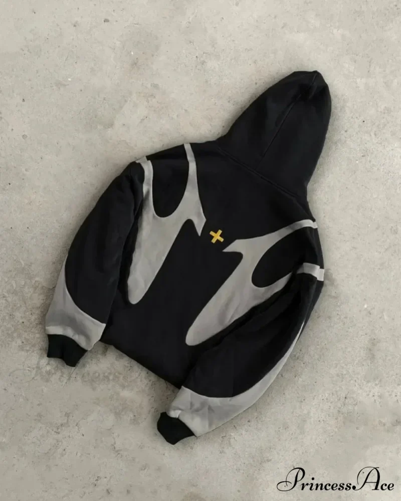 Dark Vintage Demon Slayer Hoodie - Image 5