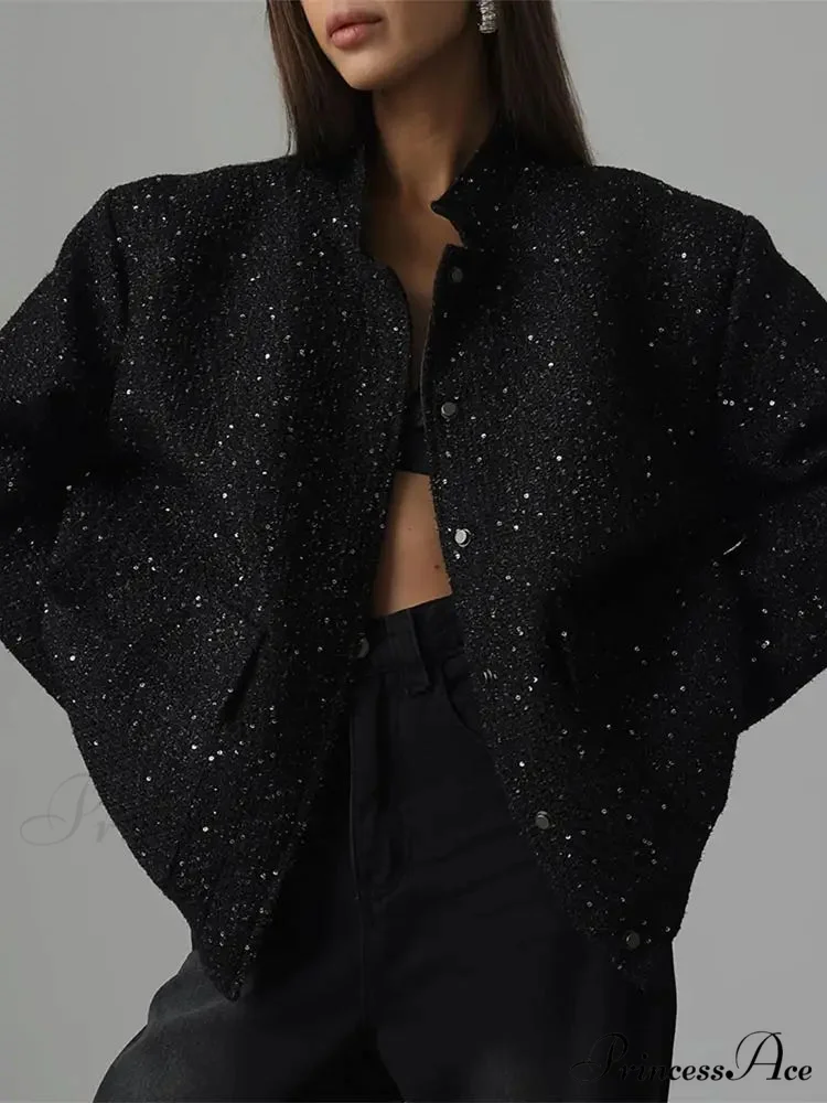 Dark Zipper Aviator Brief Jacket - Image 6