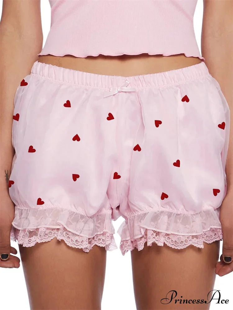 Delicate Heart Ribbon Bloomer Short - Image 2