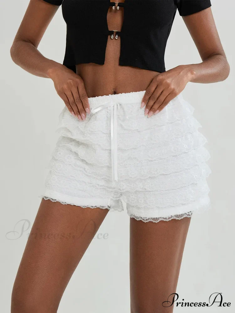 Delicate Ribbon Layered Bloomer Short - Image 4