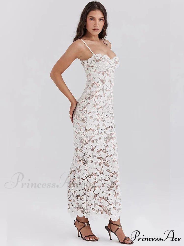 Delicate Sleek Bodycon Maxi Holiday Dress - Image 4