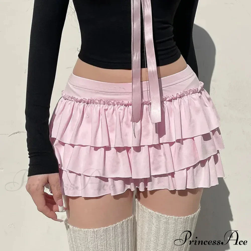 Delightful Lower-Waist Rose A-Line Skirt - Image 3