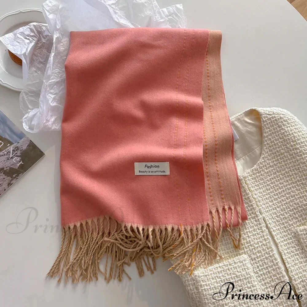 Dense Chunky Cashmere Winter Scarf - Image 13