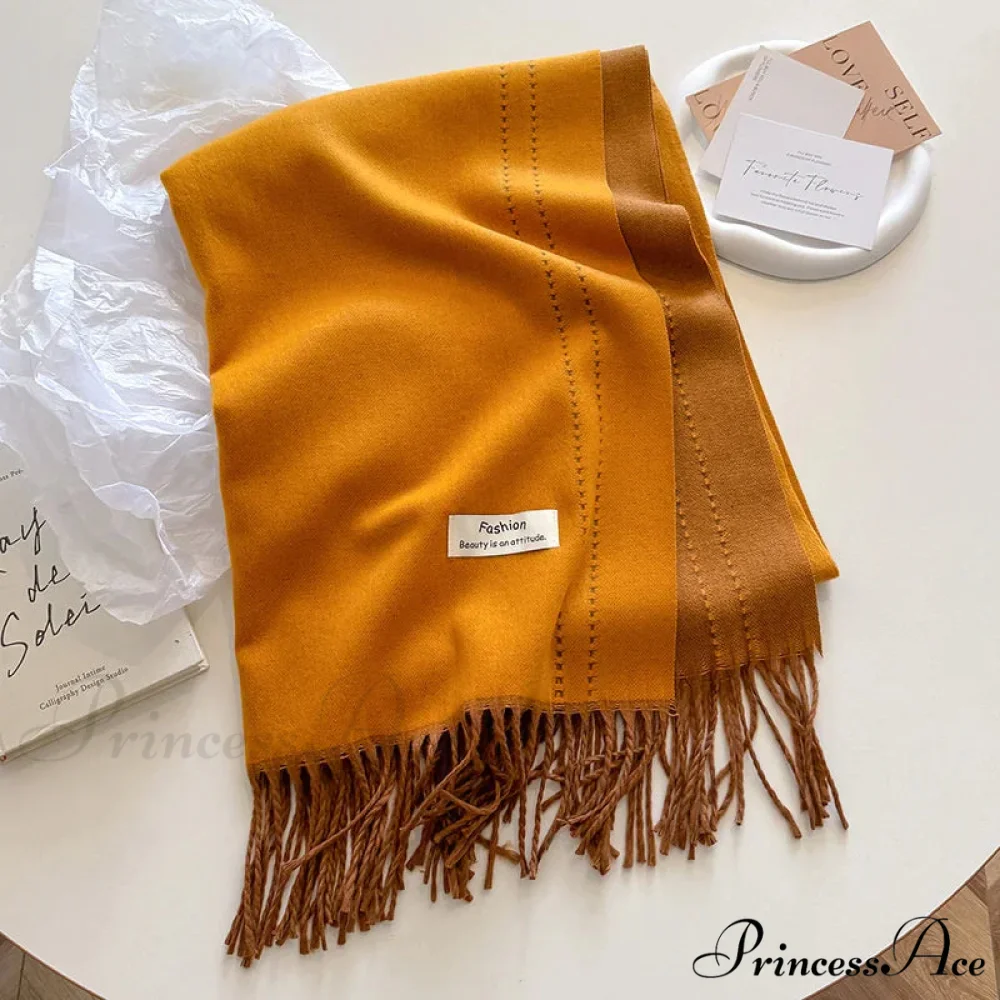 Dense Chunky Cashmere Winter Scarf - Image 16