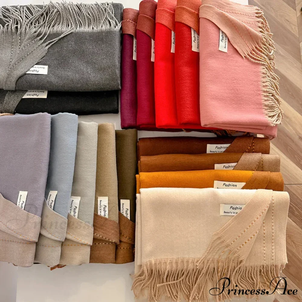 Dense Chunky Cashmere Winter Scarf - Image 4