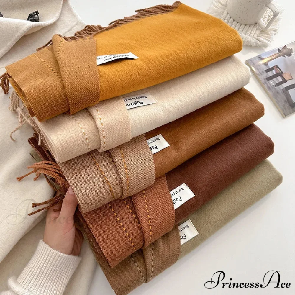 Dense Chunky Cashmere Winter Scarf - Image 6