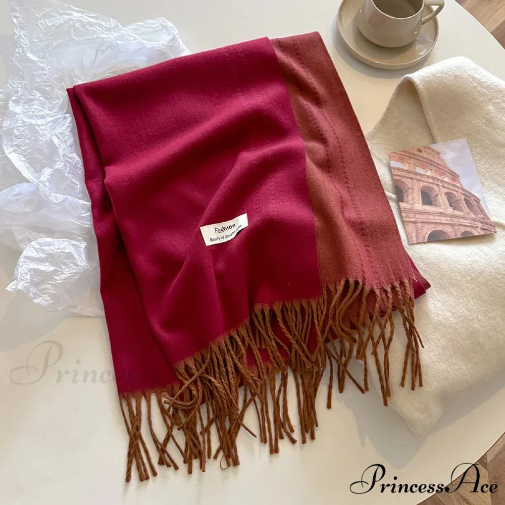 Dense Chunky Cashmere Winter Scarf - Image 9