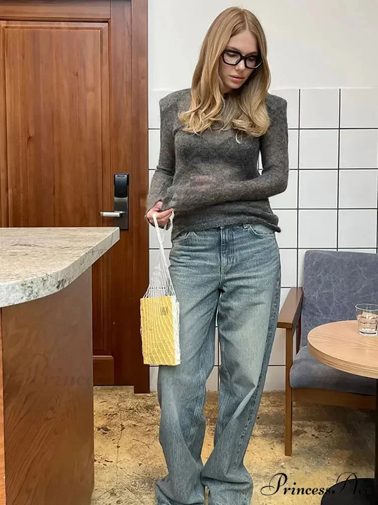 Dense Circular Neck Slim Bodycon Sweater - Image 3