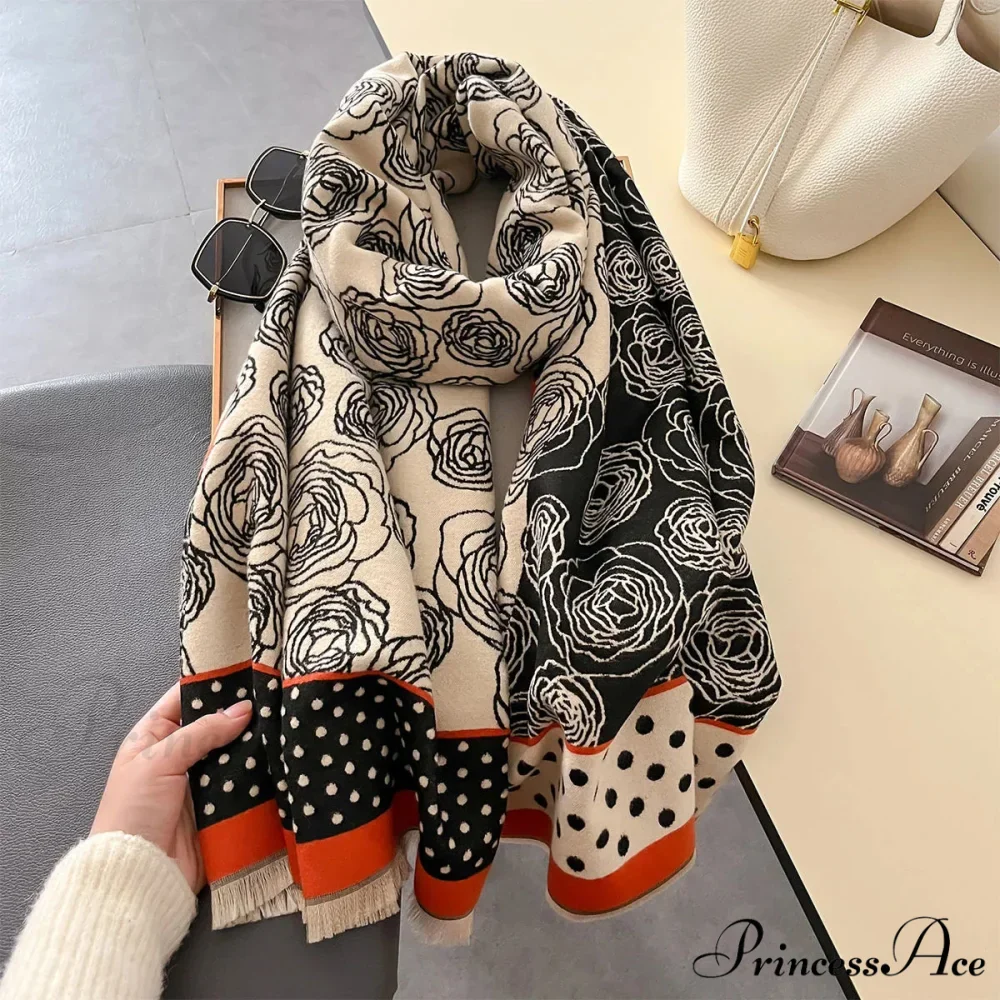 Dense Cover Cashmere Pattern Scarf - Image 2