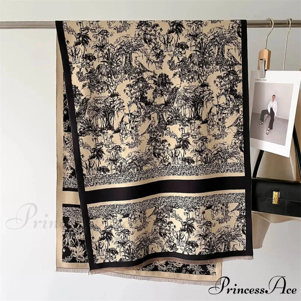 Dense Wool Blanket Winter Scarf - Image 2