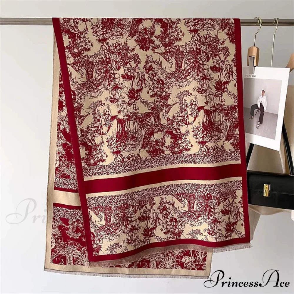 Dense Wool Blanket Winter Scarf - Image 3