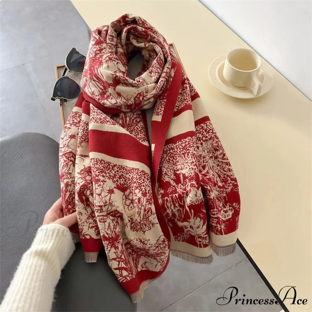 Dense Wool Blanket Winter Scarf - Image 4
