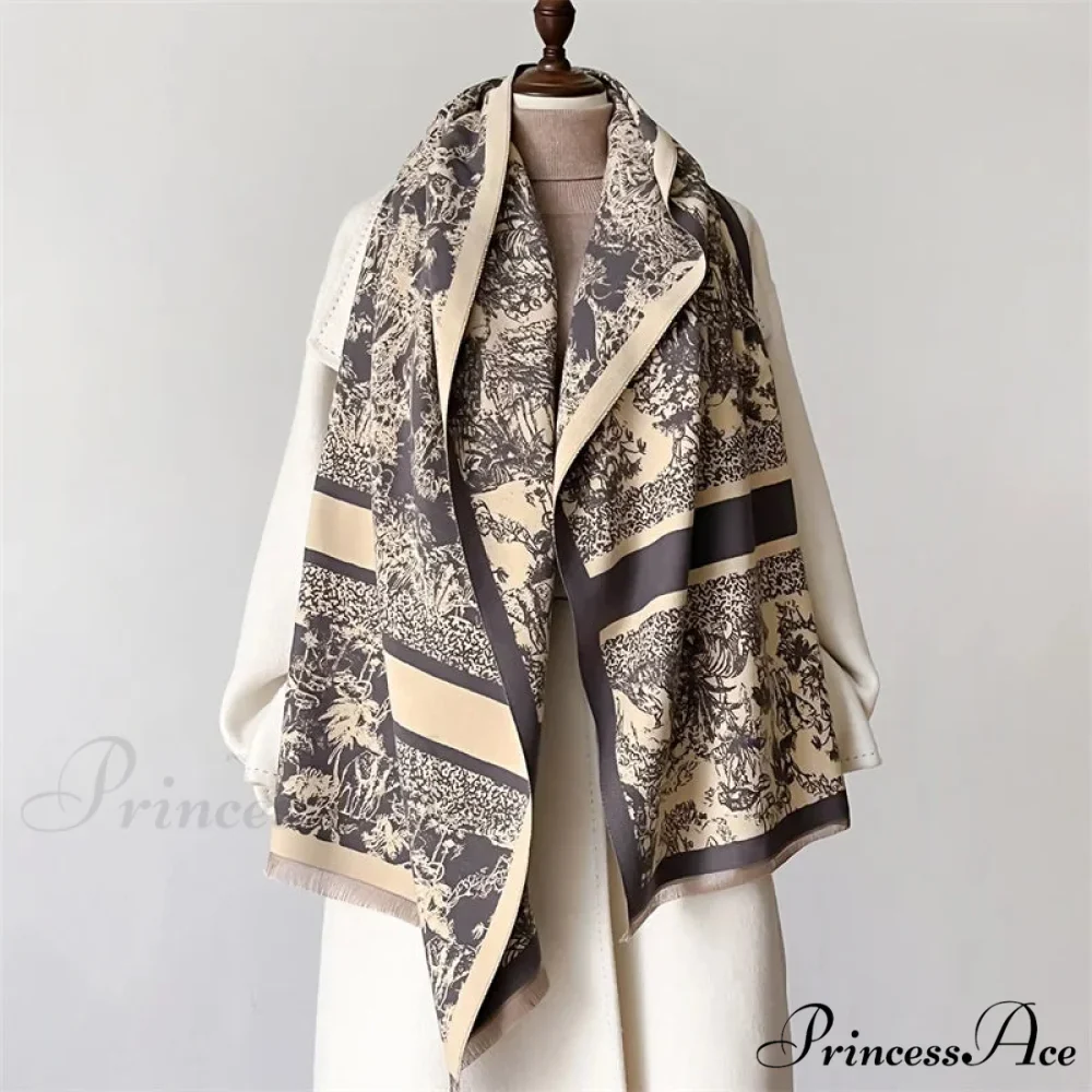 Dense Wool Blanket Winter Scarf - Image 5