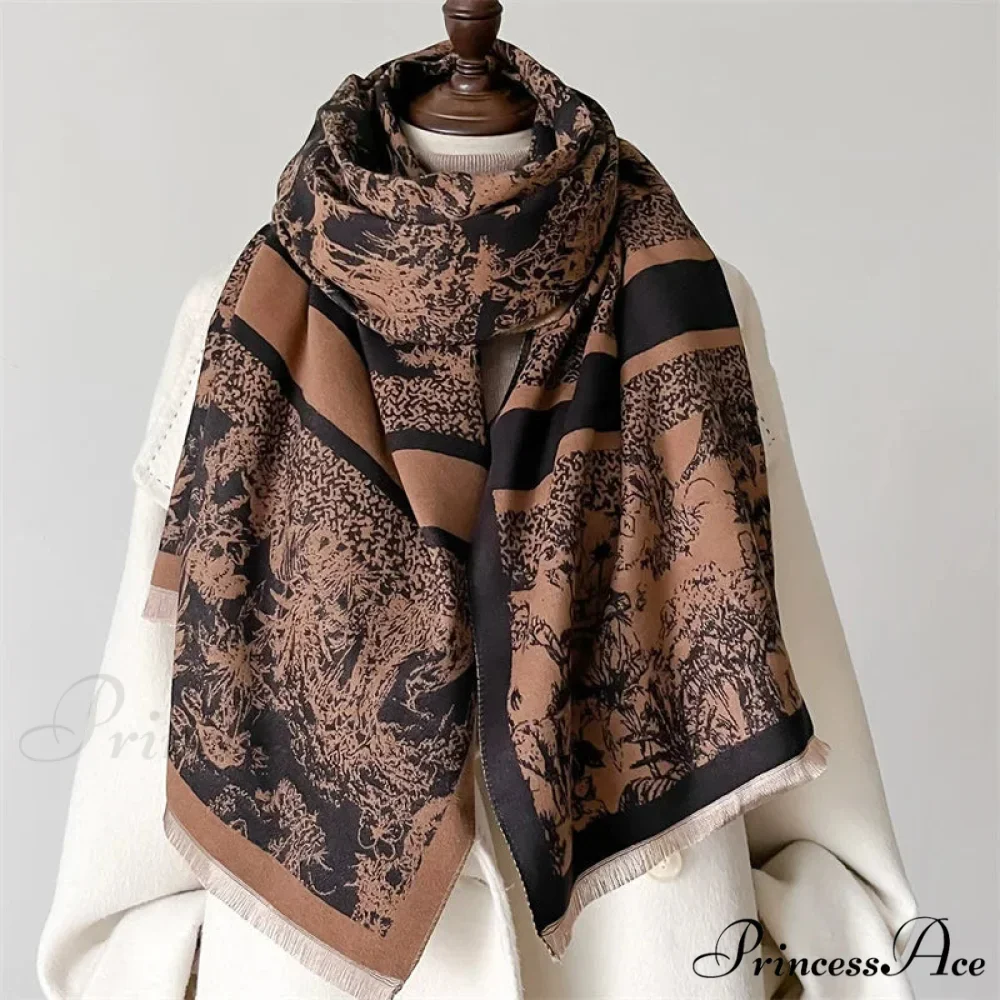 Dense Wool Blanket Winter Scarf - Image 8