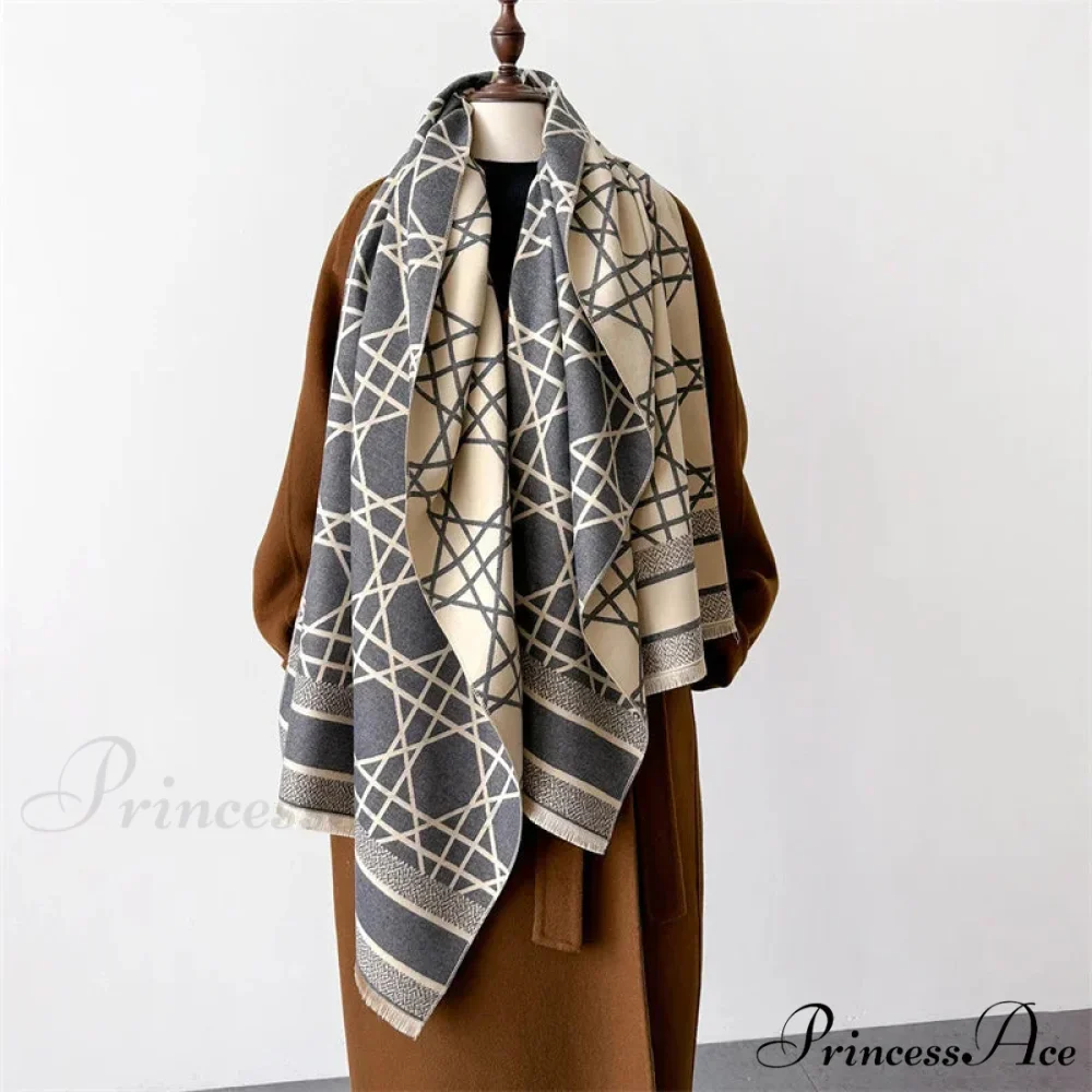 Dense Wool Pashmina Wrap Scarf - Image 2