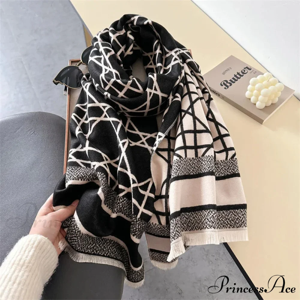 Dense Wool Pashmina Wrap Scarf - Image 3