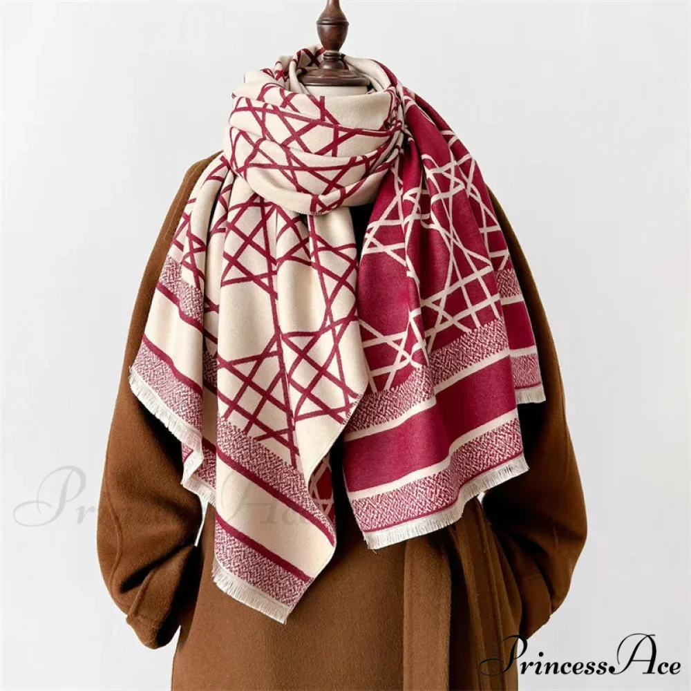 Dense Wool Pashmina Wrap Scarf - Image 5