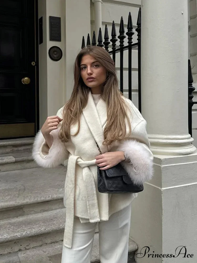 Detachable Ivory Lace Overcoat - Image 3