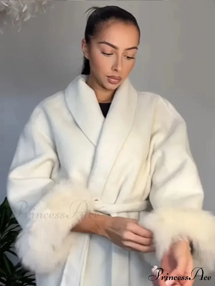 Detachable Ivory Lace Overcoat - Image 4