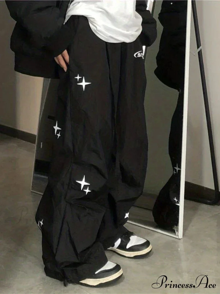 Digital Y2K Parachute Loose-Fitting Trousers - Image 2