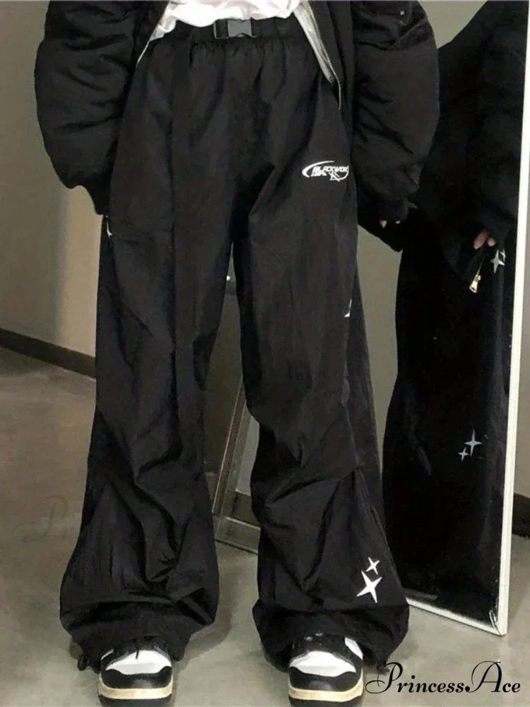 Digital Y2K Parachute Loose-Fitting Trousers - Image 3