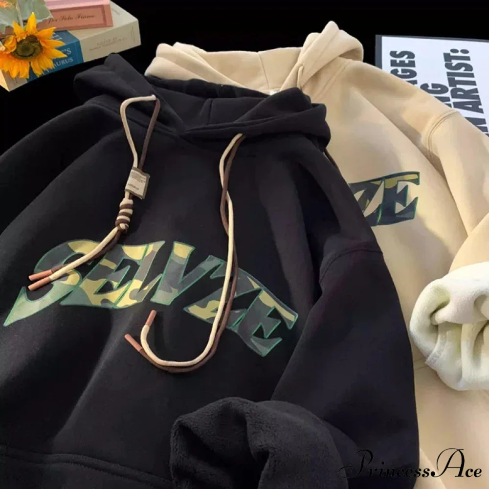 Disguise Correspondence Print Rebel Y2K Hoodie - Image 4