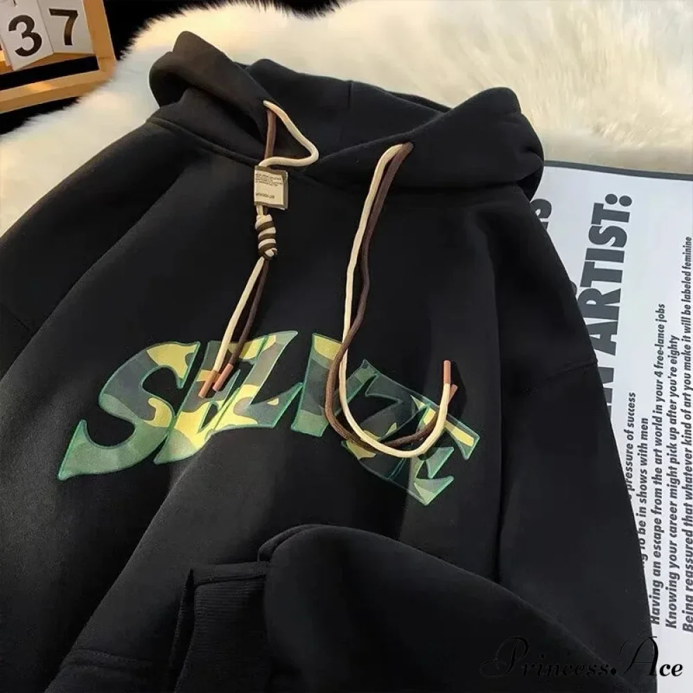 Disguise Correspondence Print Rebel Y2K Hoodie - Image 5