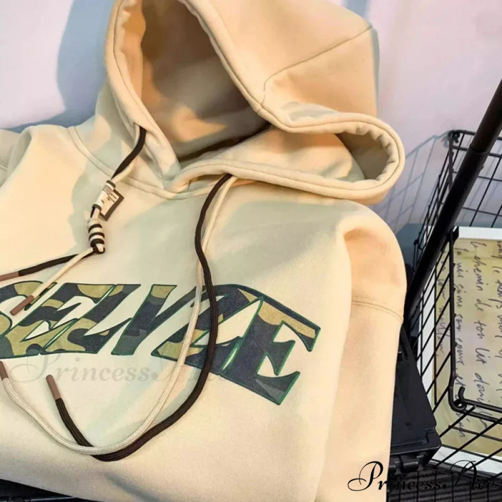 Disguise Correspondence Print Rebel Y2K Hoodie - Image 6
