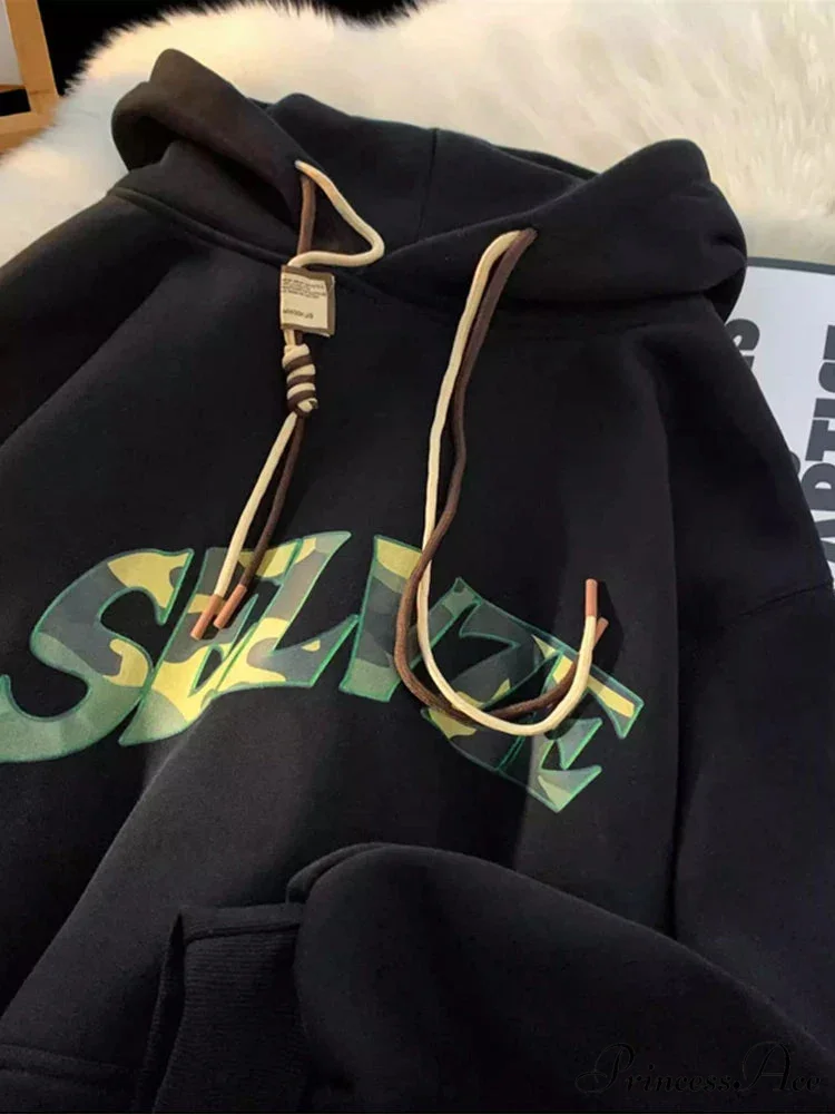 Disguise Correspondence Print Rebel Y2K Hoodie - Image 8