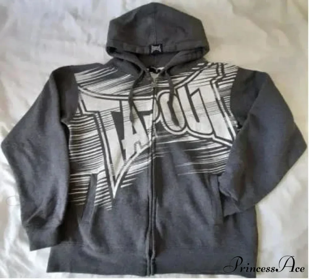 Distressed Zip Up Sweater - Image 3