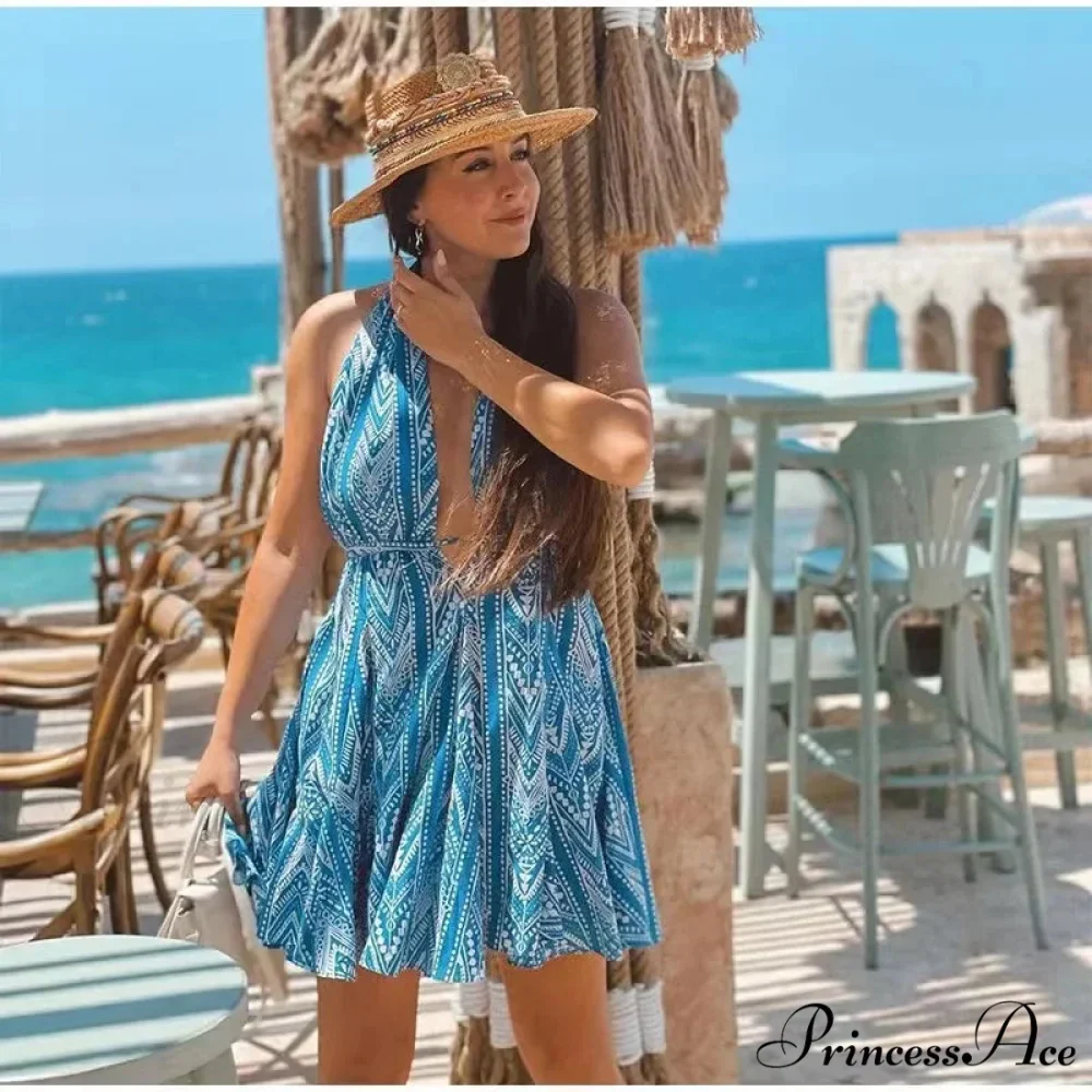 Dress Attractive Off-Shoulder Boho Mini Dress - Image 4