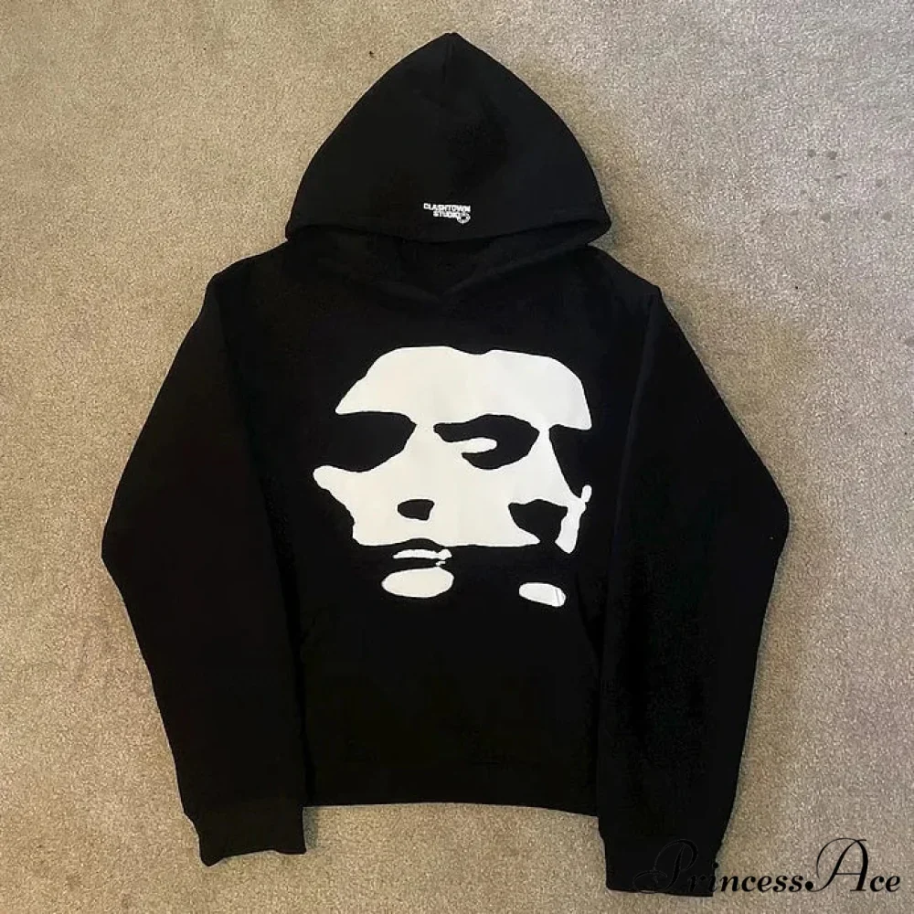 Dual-Personality Graphic Oversized Hoodie - Image 2